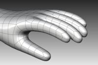 CAD-Modell einer Handschuhform aus Keramit für die Produktion