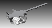 CAD-Modell aus Freiformflächen. Ergebnis ist ein geschlossenes Volumenmodell